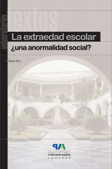 la extraedad escolar. - Universidad de Los Andes