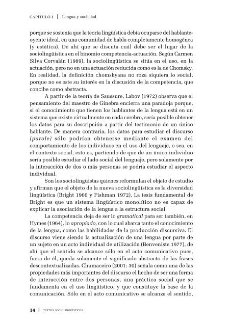 Textos sociolingüísticos - Universidad de Los Andes