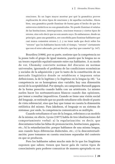 Textos sociolingüísticos - Universidad de Los Andes