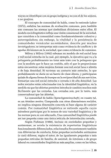 Textos sociolingüísticos - Universidad de Los Andes