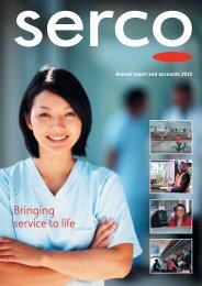 Annual report and accounts 2010 - Serco