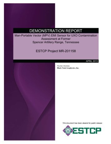 Final Report - Strategic Environmental Research and Development ...