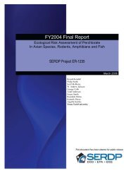 Final Report - FY04 - Strategic Environmental Research and ...