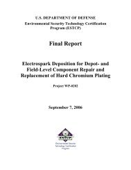 Final Report - Strategic Environmental Research and Development ...