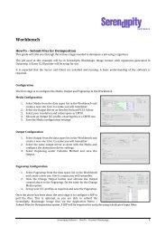 Workbench - Serendipity Software