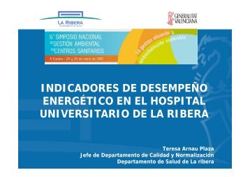 indicadores de desempeño energético en el hospital ... - Serglo