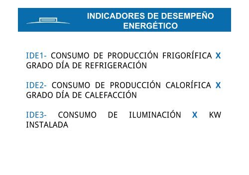 indicadores de desempeño energético en el hospital ... - Serglo