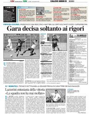 Gara decisa soltanto ai rigori - serie d news