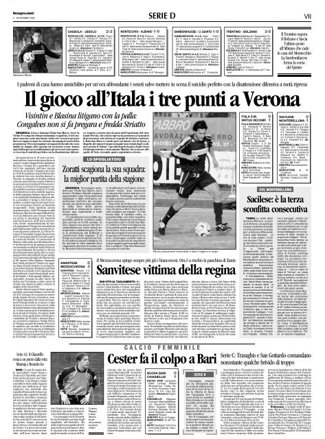 27/11/2006 Campionato 12a Giornata: Girone C - serie d news