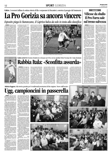 27/11/2006 Campionato 12a Giornata: Girone C - serie d news