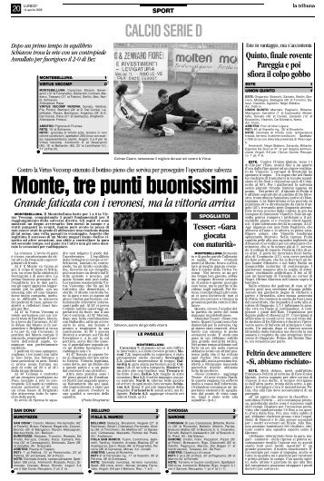 14/04/2008 Campionato 31a Giornata: Girone C - serie d news