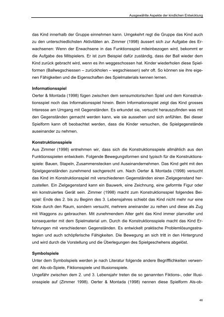 Psychomotorische Angebote für 2 bis 4-jährige Kinder zur - BSCW