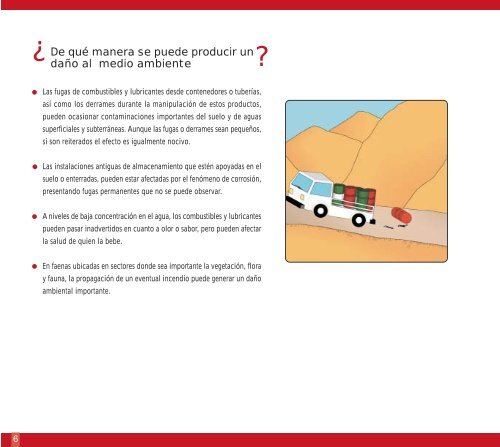 Manejo de combustibles y lubricantes. - Sernageomin