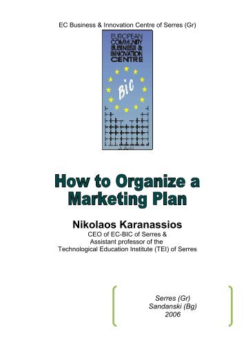 How to prepare a business plan (40 pages) - Serresbiz