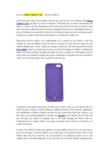 NewNow iPhone 5 Battery Case – You Won’t Miss It.pdf