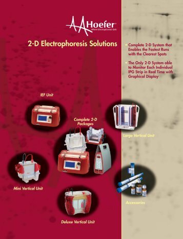 Hoefer_2D_Brochure - SERVA Electrophoresis GmbH