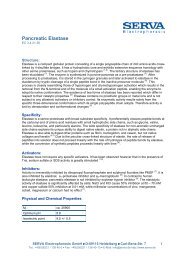 Pancreatic Elastase - SERVA Electrophoresis GmbH