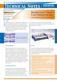 Technical Notes - SERVA Electrophoresis GmbH