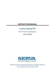 1. Lowry Assay Kit - SERVA Electrophoresis GmbH