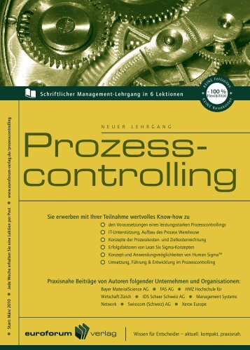 Prozess Controlling - Prof. Dr. Hans-Gerd Servatius