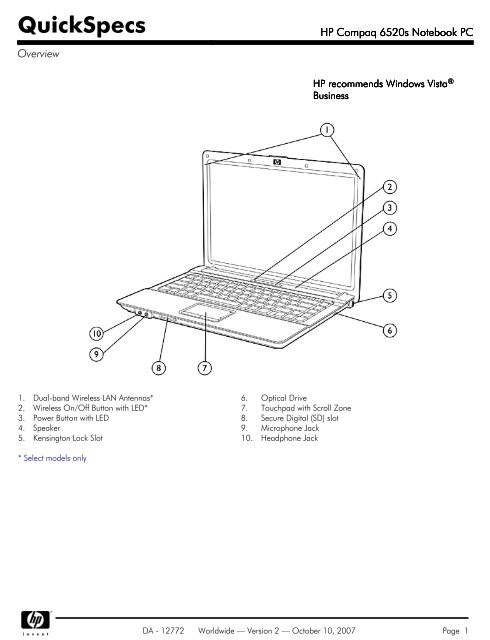 Hp compaq 6820s linux drivers