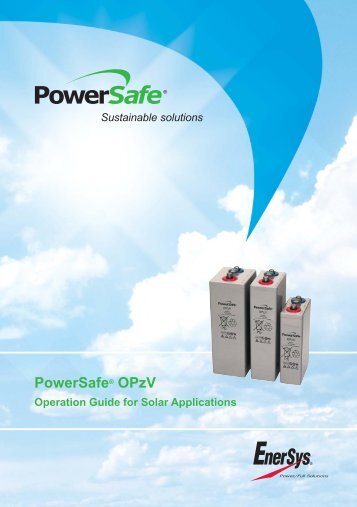 Powersafe® Opzv - Enersys - EMEA
