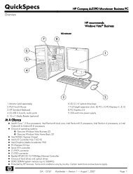 HP Compaq dx2290 Microtower Business PC (APJ and LA ... - Anida