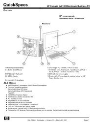 HP Compaq dx2100 Microtower Business PC - Anida