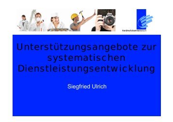 (Siegfried Ulrich, Beauftragter fÃ¼r Innovation und ...