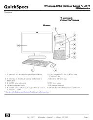 HP Compaq dx2390 Microtower Business PC with HP ... - Anida