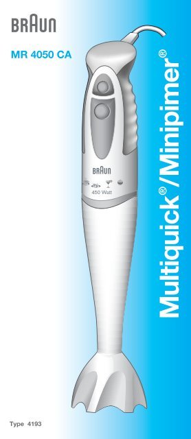 User manual Braun Multiquick 5 (English - 16 pages)