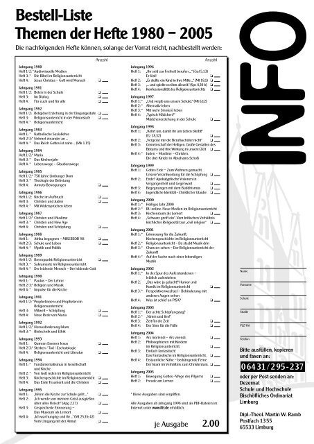 Diese Ausgabe als PDF herunterladen - Service.bistumlimburg.de ...