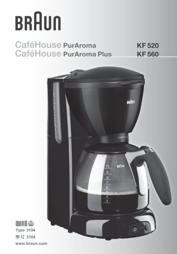 CaféHouse PurAroma - Braun Consumer Service spare parts use ...