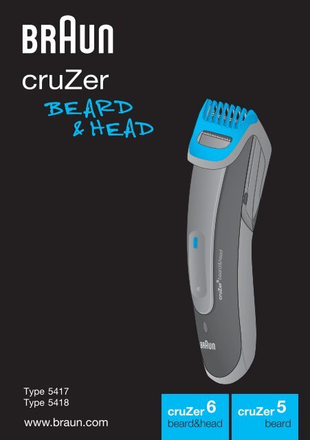cruZer - Braun Consumer Service spare parts use instructions ...