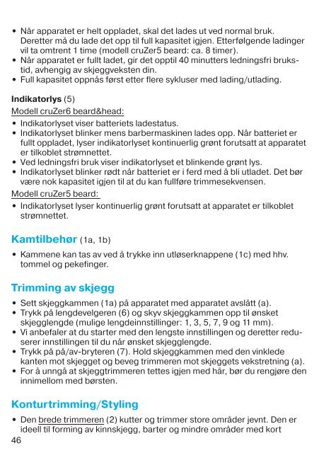 cruZer - Braun Consumer Service spare parts use instructions ...