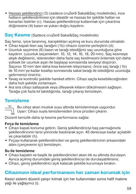 cruZer - Braun Consumer Service spare parts use instructions ...