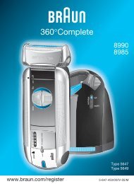 Cordless Styler - Braun Consumer Service spare parts use ...