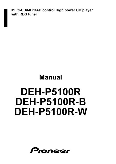 Pioneer Deh 23 Wiring Diagram - Wiring Diagram