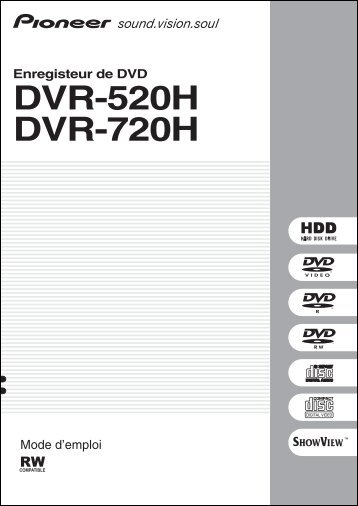DVR-520H DVR-720H - Service.pioneer-eur.com - Pioneer