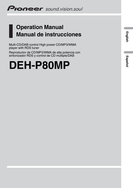 DEH-P80MP - Service.pioneer-eur.com - Pioneer