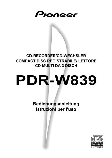 PDR-W839 - Service.pioneer-eur.com - Pioneer