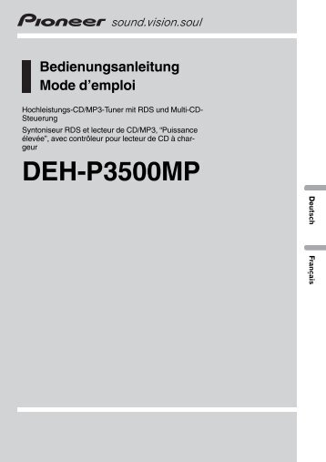 DEH-P3500MP - Service.pioneer-eur.com - Pioneer