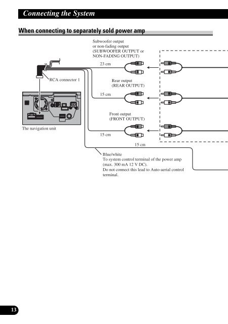 manuel d'installation installation manual - Service.pioneer-eur.com ...