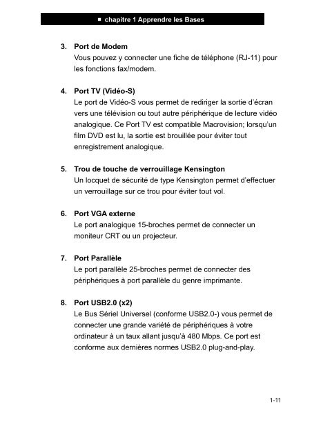 Manual Français TARGA Visionary XP 10 - Targa Service Portal