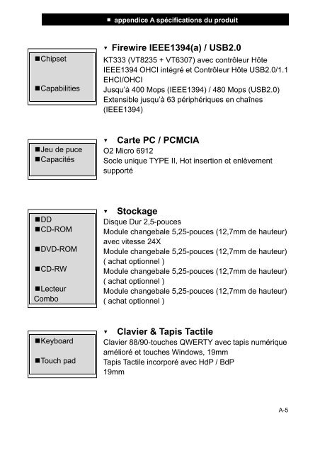 Manual Français TARGA Visionary XP 10 - Targa Service Portal