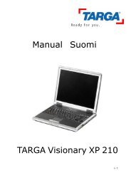Manual Suomi TARGA Visionary XP 210 - Targa Service Portal