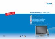 Targa Visionary LT 1910 DVD - Targa Service Portal