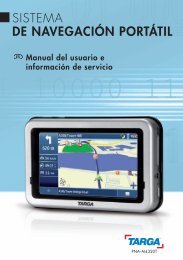 SISTEMA DE NAVEGACIÓN PORTÁTIL - Targa Service Portal