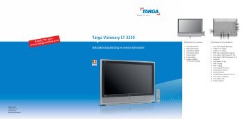 Targa Visionary LT 3230 - Targa Service Portal