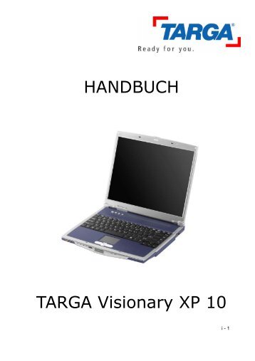 HANDBUCH TARGA Visionary XP 10
